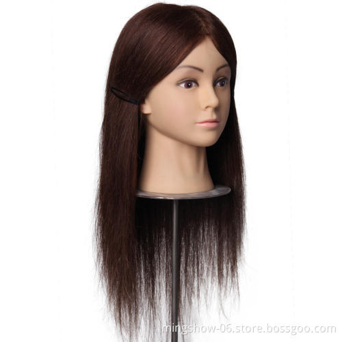 100 human hair training head for hairdressers mannequin head